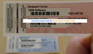 Etykieta komputer z systemem Windows 7 Pro OEM OA Naklejka COA się oryginalnych OEM Product Key