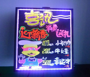 Super jasne wymazywalne RGB LED tablice do pisania menu żywności 80 * 100cm