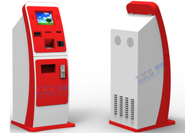 Biały kiosk płatności za czerwony rachunek, dozownik automatów wystawiających karty UPS Wymiana urządzenia Volchers