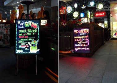 RGB LED zmiana Magiczny blask Pisanie Deski outdoor / indoor 7 kolorów doprowadziły znaki
