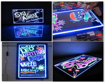 Świetlówki LED wymazywalne tablice do pisania: 30 x 40cm Flashing Animacja Full Color