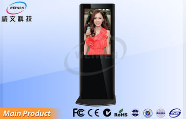 Czarny Pionowa Stand Alone Totem, 55 &quot;Restauracja Reklama Menu ekranowe