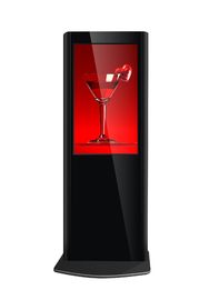 Czarny Pionowa Stand Alone Totem, 55 &quot;Restauracja Reklama Menu ekranowe