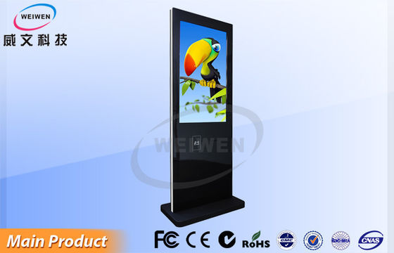 32-calowy panel Elegancki Slim Digital Signage Kiosk dla Bank / Lotnisko reklamę graficzną