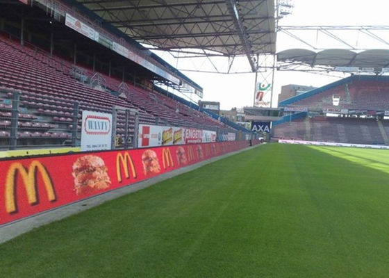 Wodoodporna P12 P16 Zewnętrzne LED wyświetlacz reklamowy dla stadionu sportowego obwodowej szyldem