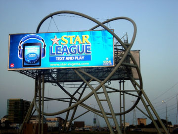 Wysokoluminescencyjny 7000nits Outdoor Advertising Ekran Led 10mm Rozstaw pikseli
