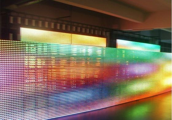 Niestandardowe P31.25 LED RGB Curtain Reklama zewnętrzna LED ekranu wyświetlacza
