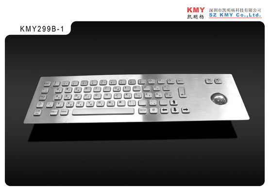Interactive Digital Signage Kiosk ze stali nierdzewnej Wodoodporny Metal Keyboard with Trackball