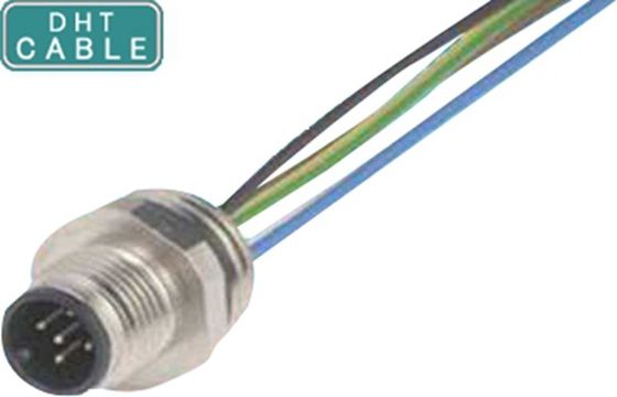 Ekranowane Molding M12 5 Pin Kable Waterproof Sensor Connector Outdoor Digital Signage