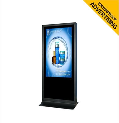 65 &quot;LCD Stand Alone Outdoor Advertising Wodoodporna IP65 Digital Signage Full HD