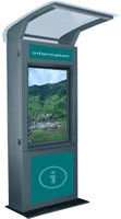 W3 stal wodoodporna outdoor informacji dotykowy kiosk z Waterpro podczerwieni